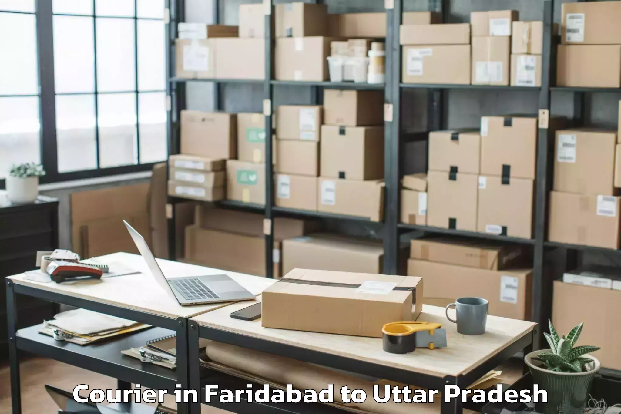 Book Faridabad to Ghanghata Courier Online